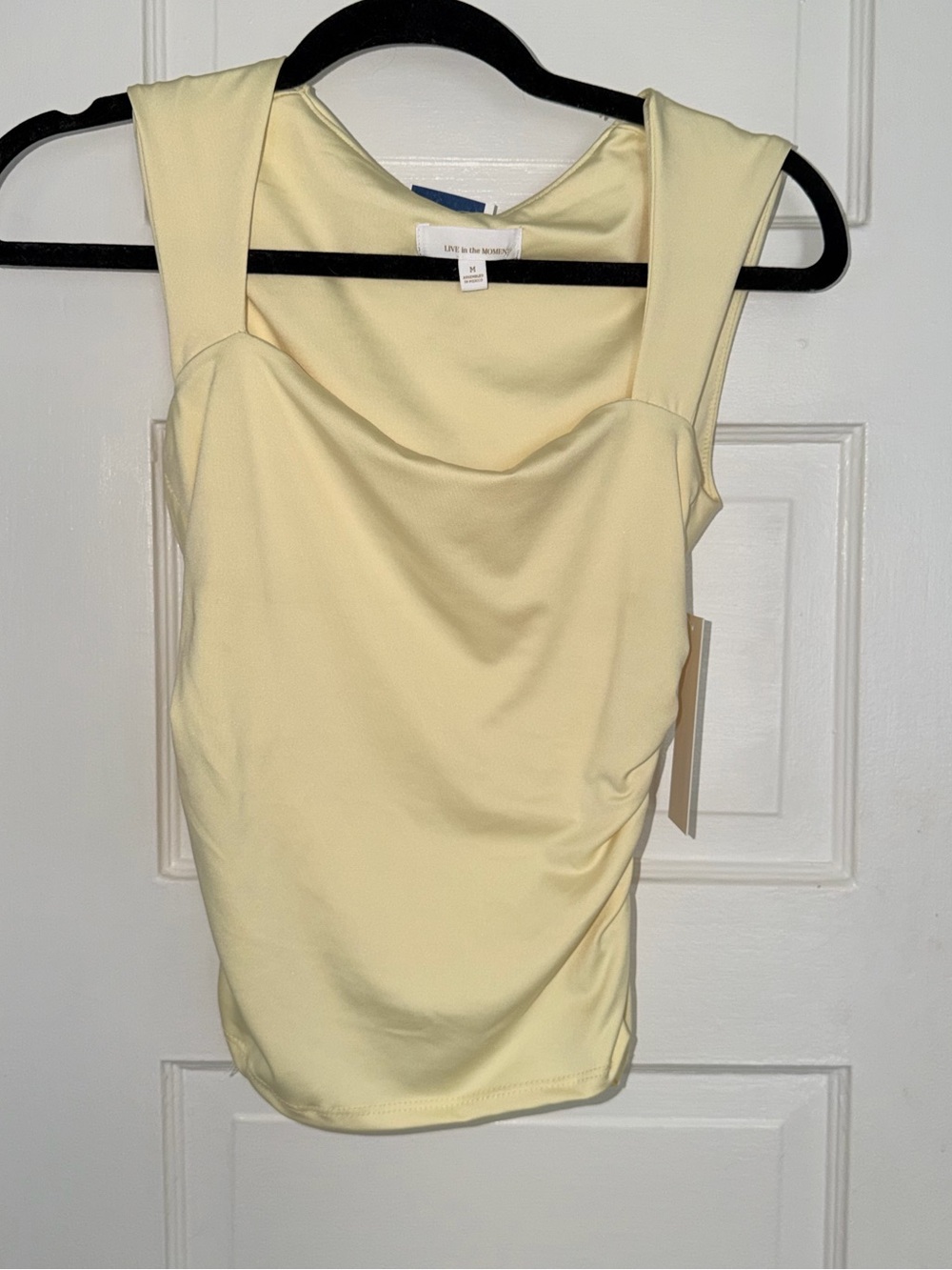 LIVE in the MOMENT Draped Tank Top – Size Medium – NWT
